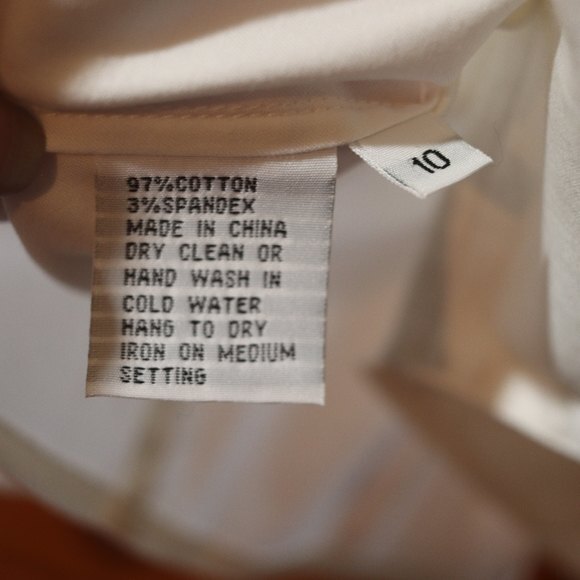 Vintage Eye White Pleated Ruffle Collared Long Sleeve Button Down Shirt Top 10 - Picture 12 of 14